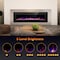 Edendirect 36'' Wall Mounted Electric Fireplace, Black, Low Noise, Remote Control, Timer, Touch Screen 836C3 - alternate 1